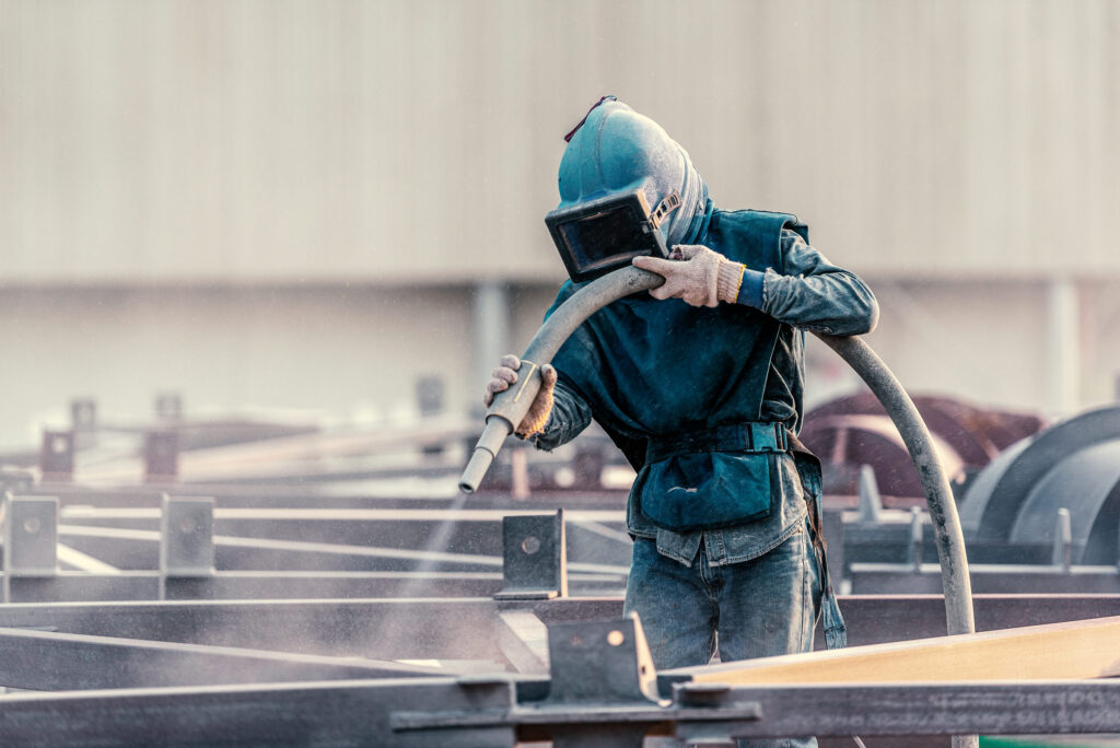 Das Bild zeigt eine Szene aus der Industriereinigung